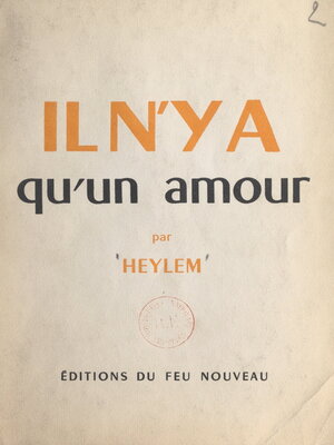 cover image of Il n'y a qu'un amour